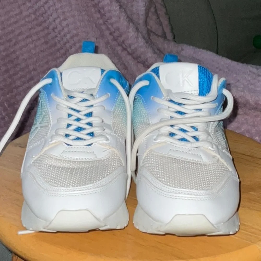 Calvin Klein Blue and White Sneakers Modern Design